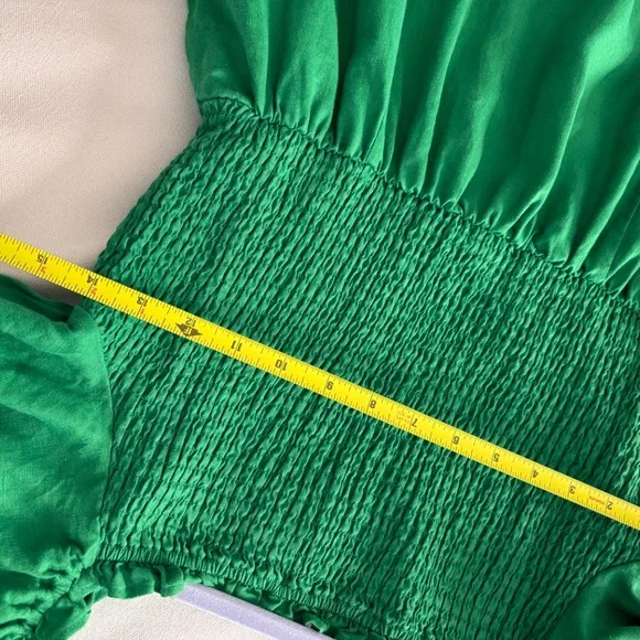 Boden linen maxi dress in emerald green - Picture 5 of 5